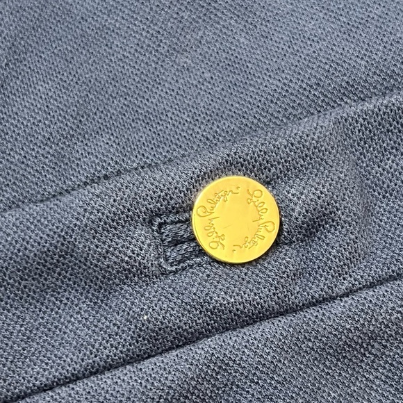 Lily Pulitzer Solid Navy Charlene Shift Dress 3/4 Sleeves Size S - Picture 3 of 5